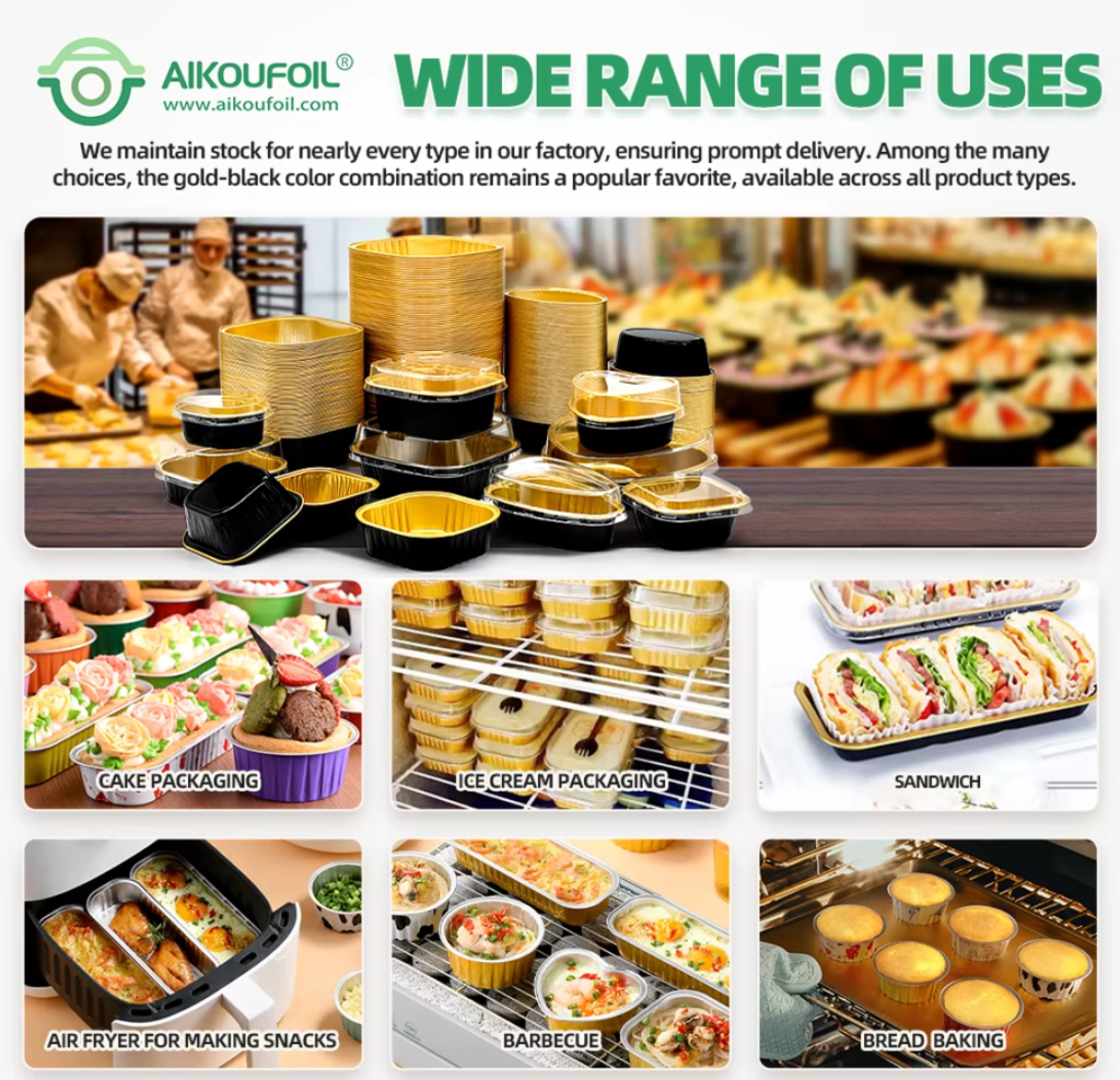 Baking foil containers