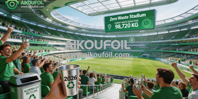 2026 FIFA World Cup zero waste stadium reusable aluminum cups sustainable solution