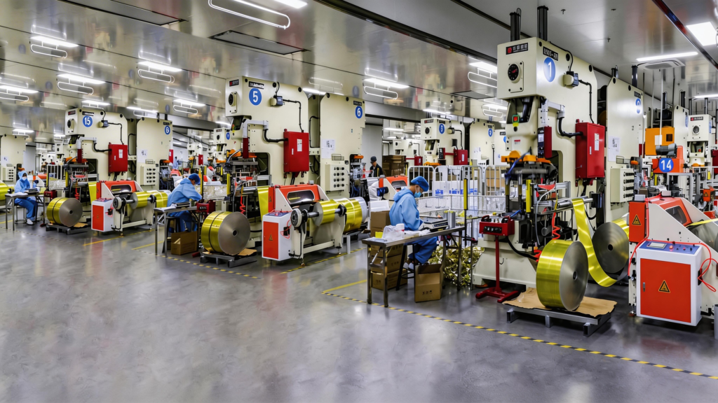 Aikou GMP-certified automated aluminum foil tray production line