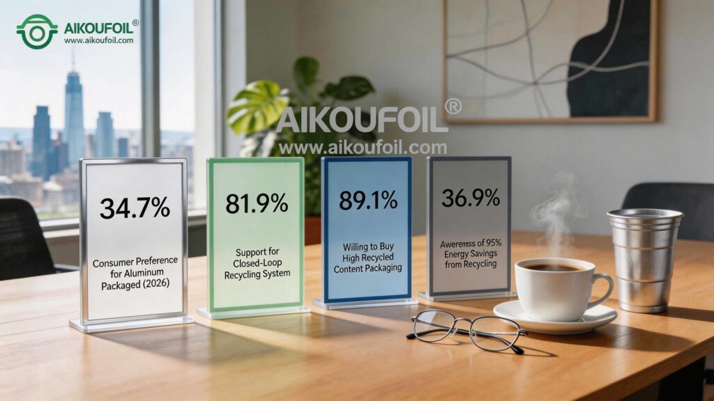 South Korea aluminum packaging market key statistics summary 2026 infographic