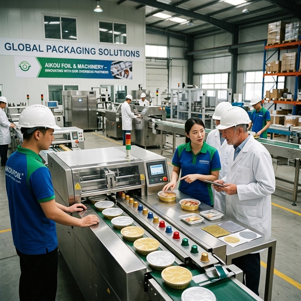 AIKOUFOIL team conducting on-site client visits and solving supply chain bottlenecks